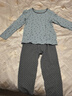 英博伦春秋男童内衣套装纯棉莱卡儿童秋衣秋裤中大童新款薄款睡衣 85155兰灰 150 实拍图
