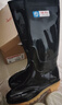 回力雨鞋男士户外防雨水鞋钓鱼洗车防滑雨靴厨师胶鞋HL886高筒黑色39 实拍图