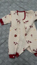 婧麒宝宝拜年服连体衣服冬装夹棉百日宴满月红色新生婴儿过年 平安喜乐满印【保暖款】 59cm 实拍图