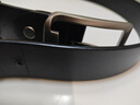 牛当家真皮皮男牛皮腰带针扣头层牛皮1101 黑色 110cm  实拍图