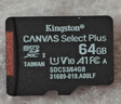 金士顿（Kingston）64GB TF（MicroSD） 存储卡 U1 A1 V10 内存卡 读速100MB/s 适配无人机/运动相机/switch/监控 实拍图