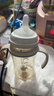 贝亲（Pigeon）自然离乳PPSU重力球吸管奶瓶 双把手240mL6月+(附带6月+12月奶嘴) 实拍图