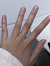 周六福碎碎冰冰足金999黄金戒指女生日礼物计价A0113247 11号 约1.84g 实拍图