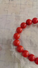 石玥珠宝精品7-8mm凉山南红玛瑙手串本命年转运珠手链男女士款礼物 实拍图