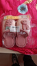 儿童棉拖鞋女童可爱室内防滑女孩公主秋冬季男童兔子居家宝宝拖鞋 粉色 34/35码(适合脚长21/22cm) 实拍图