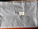 无印良品A类全棉枕套100%纯棉枕套枕巾48x74cm一对装 浅蓝灰 实拍图