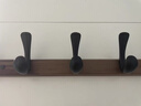 居臣仕胡桃木挂钩试衣间免打孔入户门后挂衣架墙上壁挂玄关衣服帽挂衣钩 【北美黑胡桃木】6黑钩实木加厚 实拍图