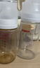 贝亲（Pigeon）玻璃奶瓶宽口径防胀气240ml M号奶嘴 3月+ AA187  实拍图