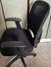 得力（deli）4900S 人体工学靠背办公椅/电脑椅/职员椅 可升降转椅舒棉坐垫 黑 实拍图