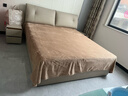 京东京造 220g牛奶绒四件套 A类秋冬加厚高克重法兰绒保暖双人床单枕套被套 1.8米床 焦糖Milky 实拍图