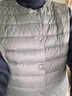 鸭鸭（YAYA）秋冬装反季轻薄羽绒服男马甲修身轻型保暖内胆马夹防寒轻便外套KX 灰色 M /170 实拍图