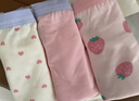 全棉时代儿童内裤男女童平角裤7A抗菌四角印花 糖果兔兔+晨雾紫+嫩黄 实拍图