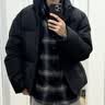优衣库男装女装法兰绒格子衬衫长袖衬衣休闲薄外套480768 09 黑色 XS 实拍图