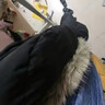FDR旗舰店 R字毛领连帽羽绒服男女秋冬季加厚保暖面包服外套 黑色（沙色毛领升级版） [可拆卸毛领] L 实拍图