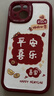 ALittleFlower【平安喜乐】适用iPhone15手机壳苹果15保护套全包镜头彩绘小羊皮男女硅胶软壳轻薄学生礼物新年款 实拍图
