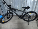 喜德盛山地自行车黑客380避震前叉21速禧玛诺变速X6铝合金车架通勤代步 黑/灰色（26款） 17寸（建议身高165-180） 实拍图