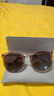 帕森（PARZIN）偏光太阳镜女 复古大框遮阳防晒眼镜 开车驾驶潮墨镜礼物 PZ9913 实拍图