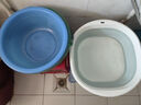 诺兰森迪 旅行折叠盆家用宿舍洗脸盆便携式军训用品水盆粉白色-小号 实拍图