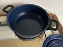 摩飞电器（Morphyrichards） 多功能锅电火锅家用分体式鸳鸯火锅电炒锅烧烤肉蒸煮炒煎电煮锅MR9087 3L 轻奢蓝【标配】涂层升级 实拍图