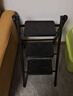 华恺之星梯子人字梯家用梯子楼梯折叠梯子多功能花架梯凳子TZ57三步黑 实拍图