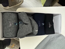 七匹狼袜子男纯棉秋冬季休闲男袜中高筒袜子时尚男袜吸汗透气棉袜 纯棉厚款中筒袜 混色 5双 实拍图