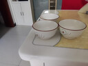 陶瓷碗家用喜庆乔迁新居碗碟餐具套装岁月静好饭碗 岁月静好3碗 实拍图