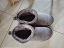 红蜻蜓雪地靴女秋冬加绒百搭棉鞋保暖短靴女靴WLC43470灰色37 实拍图