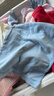 优衣库婴幼儿宝宝HEATTECH棉混纺圆领T恤/长袖保暖衣秋衣478444 61 水蓝色 80 实拍图