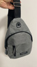 【运动胸包】跑步包男休闲斜挎包手机包防泼水健身包男女通用 灰色 实拍图