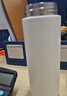 米家 保温杯 316不锈钢水杯 男女士杯子 大容量茶杯便携 350ml白色 实拍图