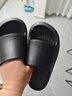 朴西香蕉船情侣凉拖鞋女浴室不易滑室内居家四季拖鞋男 黑色 40-41 实拍图
