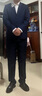 罗蒙西服套装男士修身职业正装西装套装商务伴郎服新郎服结婚礼服男装 实拍图