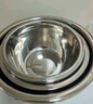 炊大皇304不锈钢盆筛五件套 加厚洗菜盆和面盆调料腌肉盆米筛五个组合装 实拍图