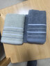 洁丽雅（Grace）纯棉10A级抗菌防螨全棉毛巾男士洗脸毛巾2条装柔软吸水洗澡擦脸巾 实拍图