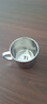 钛杯纯钛杯子带把手双层咖啡杯家用牛奶杯简约茶杯下午茶广告杯 150毫升纯钛咖啡杯结晶 150 实拍图