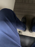 罗蒙（ROMON）休闲裤男秋冬季商务裤子男士时尚直筒裤宽松百搭男裤 藏蓝加绒 32 实拍图