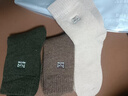 猫人3双装35%羊毛袜子男士袜子男冬季加厚保暖袜男毛圈袜睡眠袜男 实拍图