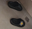 京东京造 太阳花 EVA儿童拖鞋夏男宝拖鞋女童卡通洗澡婴幼儿凉鞋 黑34-35 实拍图