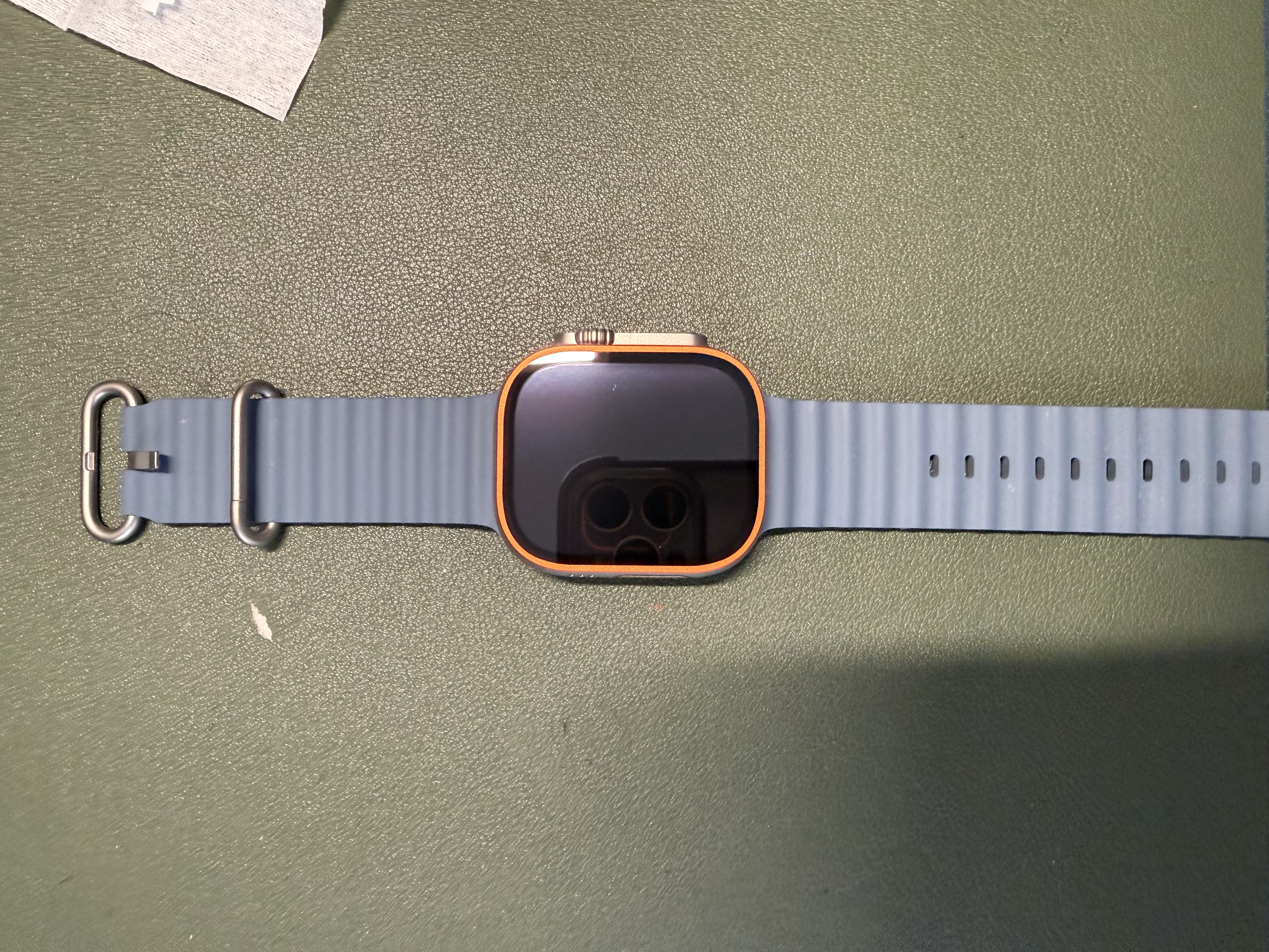 BLUEO蓝猩【蓝宝石壳膜一体】适用苹果ultra4手表膜apple watch ultra4/3/2/1保护膜钛金属框非钢化膜 苹果Ultra4/3/2/1【钛橙色】 蓝宝石双认证丨钛金属框膜一体丨 实拍图