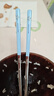 美厨（MAXCOOK）316L不锈钢筷子 2双彩色卡通儿童学生分餐分色筷创意餐具MCK5295 实拍图