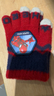 迪士尼儿童手套冬季加绒保暖男童蜘蛛侠半指翻盖男孩宝宝小孩冬 实拍图