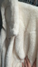 优衣库女装男装长绒摇粒绒拉链茄克/长袖外套夹克冬新款479611 01 乳白色 S 实拍图