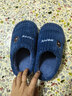 儿童棉拖鞋女童冬季2025新款男童防滑家用居家宝宝毛毛室内拖鞋 藏青 34/35码(适合脚长20cm) 实拍图