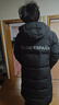 卡尔美（KELME） 长款羽绒服男冬季新款连帽厚款保暖外套运动休闲鸭绒大衣 黑色 2XL 实拍图