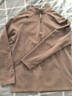 京东京造绒感发热运动长袖t恤男冬季加绒保暖半拉链卫衣新年衣服 深卡其M 实拍图