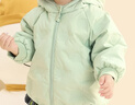 巴拉巴拉宝宝羽绒服男童童装婴儿秋冬女童外套轻薄舒适时尚萌趣潮 粉绿-小熊压胶-白鸭绒 90 （充绒量30g） 实拍图