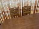 萱逸轩 实木餐桌椅组合现代简约折叠可伸缩两用家用吃饭小户型饭桌圆桌 胡桃色 1.38米 一桌6椅 实拍图