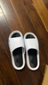 回力拖鞋男士厚底防滑浴室一字拖休闲外穿耐磨凉鞋SDJ-3A77 白黑44-45 实拍图