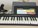 特伦斯电子琴88键折叠琴成人儿童初学电钢键盘教学乐器V10便携钢琴 典雅黑+原装琴包 实拍图
