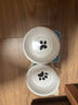 憨憨乐园猫碗陶瓷猫粮双碗斜口狗碗狗盆狗粮宠物幼猫咪吃饭食盆喝水喂食 实拍图